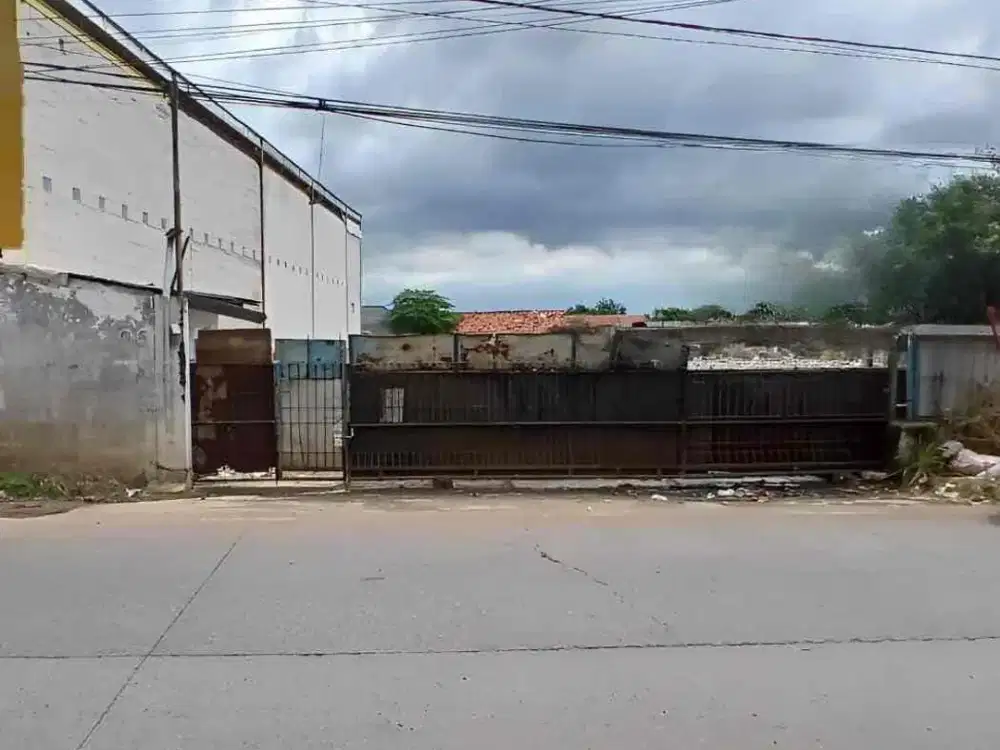 Disewakan Tanah Kosong dengan Bangunan Kecil Untuk Kantor akses Container 40 Feet Di Bantar Gebang Kota Bekasi