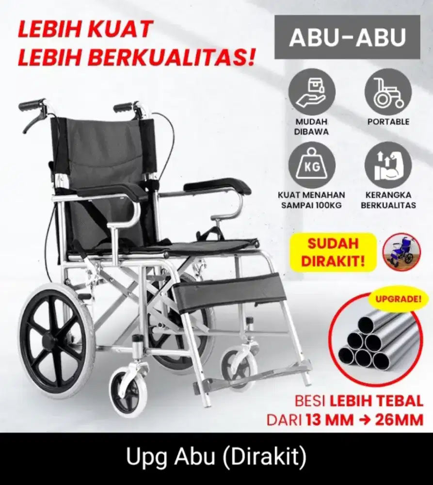 Kursi Roda Lipat Alumunium Alkespro