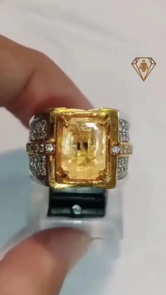 Cincin Permata Yellow Sapphire