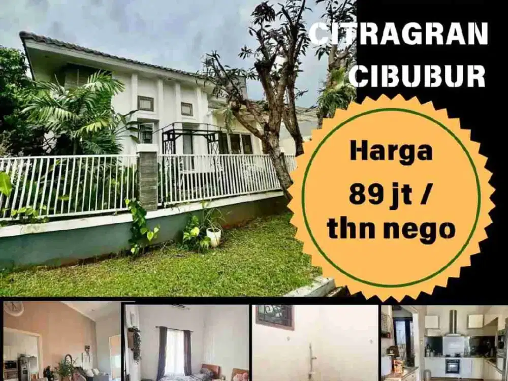 Murah disewakan rumah mewah furnished 2 lantai rapi siap huni di cluster favourite di Citra Gran Cibubur