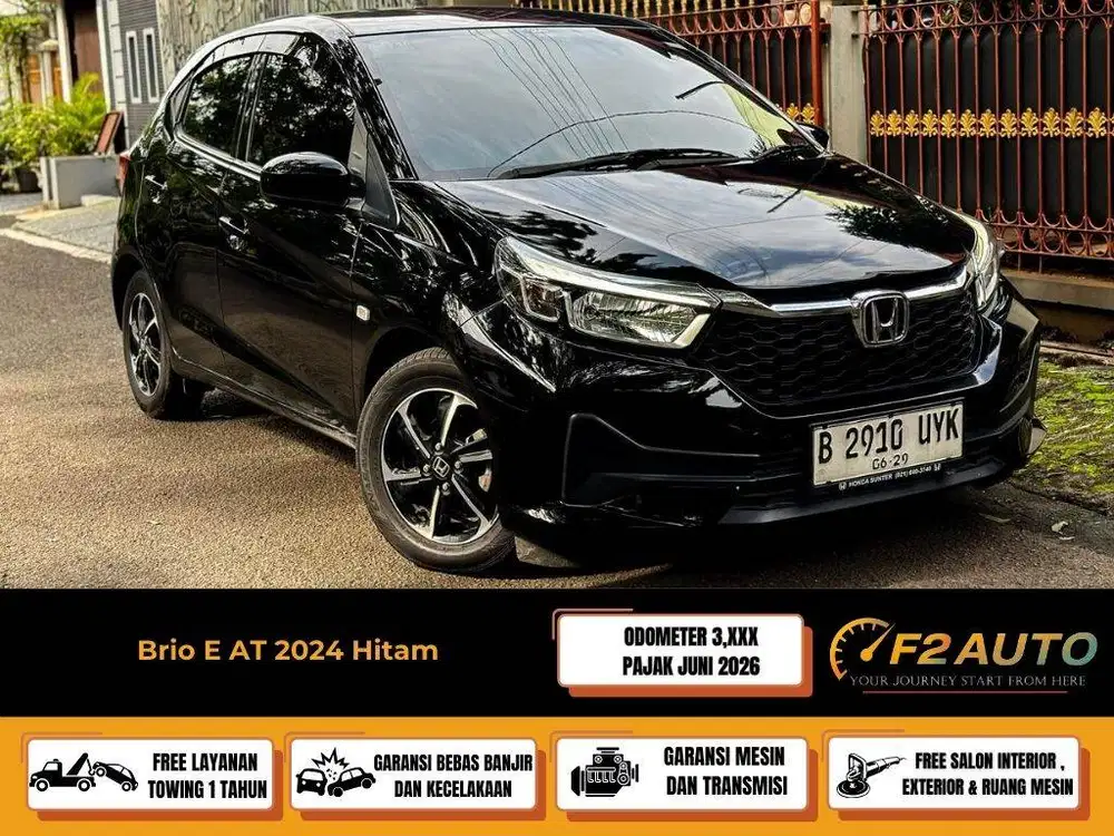 Honda Brio E CVT 2024 Hitam