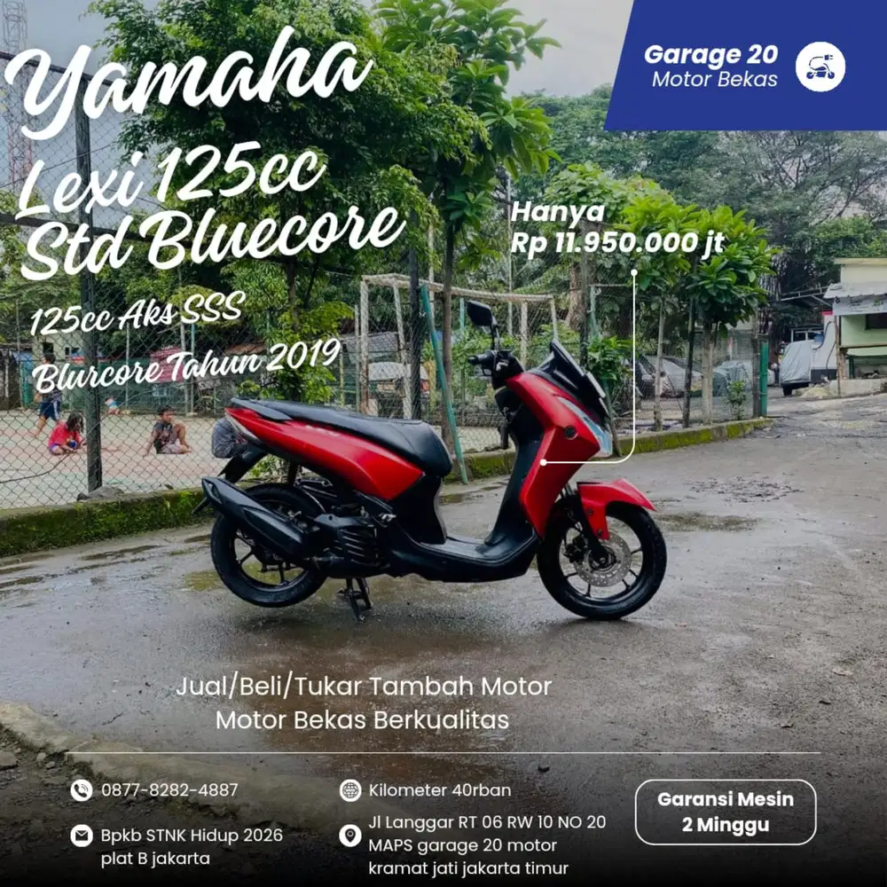 Yamaha Lexi 125cc Std Bluecore Tahun 2019