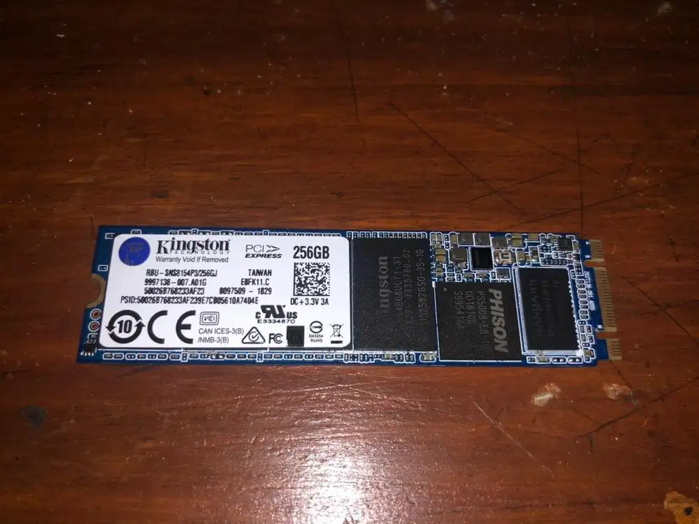 SSD NVMe Kingston 256GB | health 87% | normal siap pakai