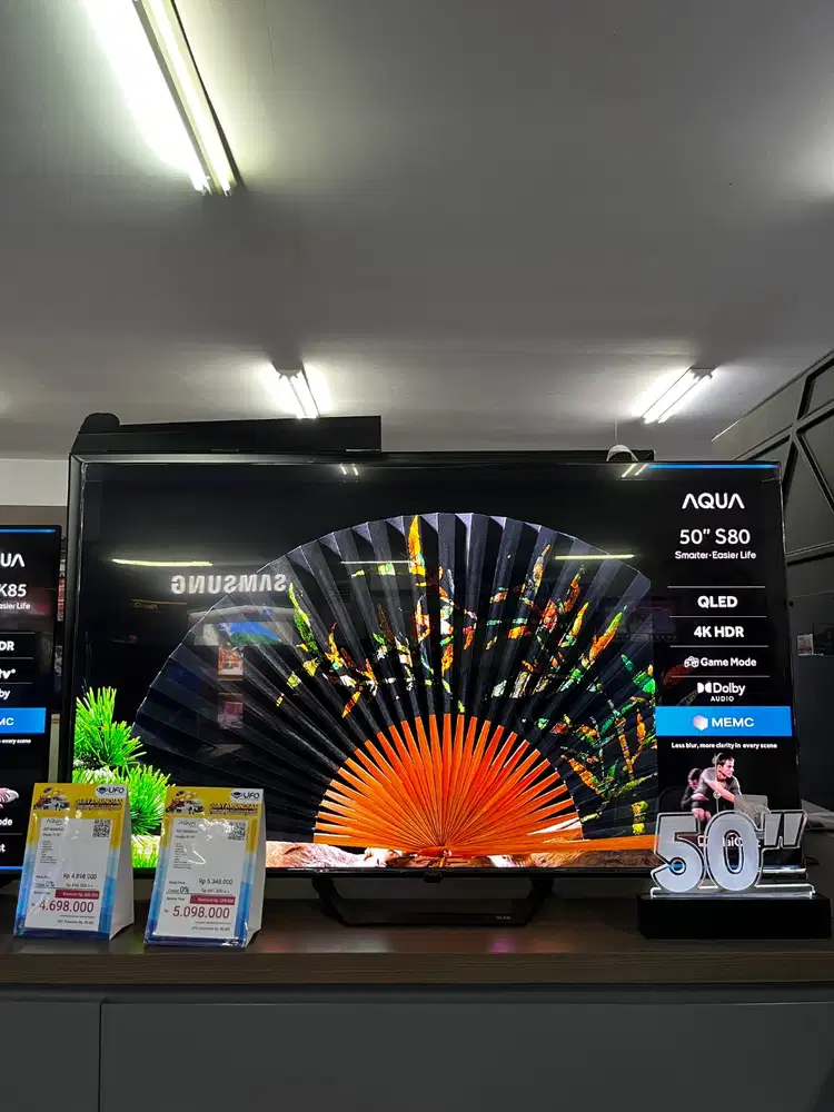 KREDIT TV AQUA 50” TANPA DP! BUNGA 0% FREE 1 CICILAN