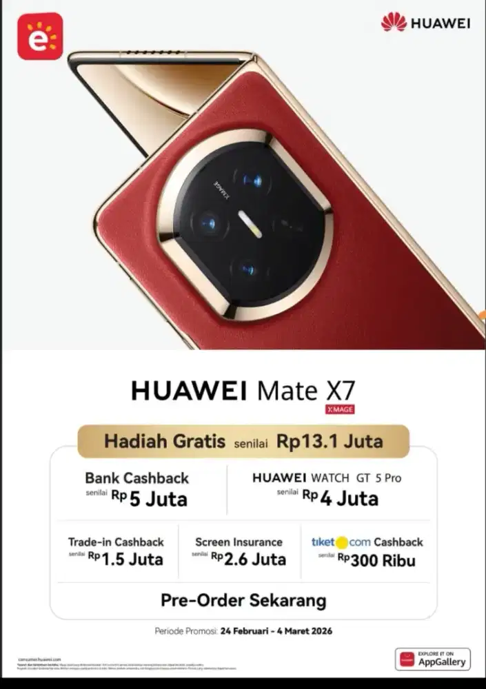 PRE ORDER HUAWEI MATE X7 SEKARANG// HANYA DI ERAFONE MBK LAMPUNG