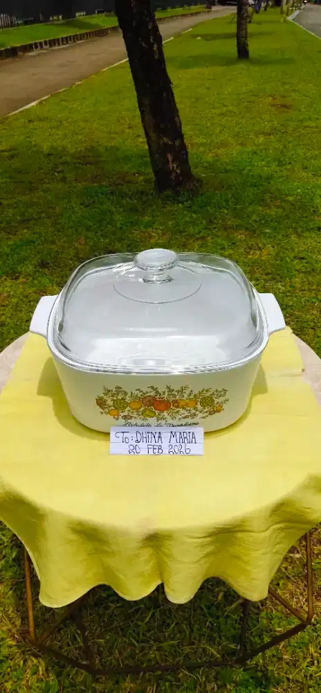 (WAJIB Transaksi Offline) Mangkok CorningWare 25Cm Made In France