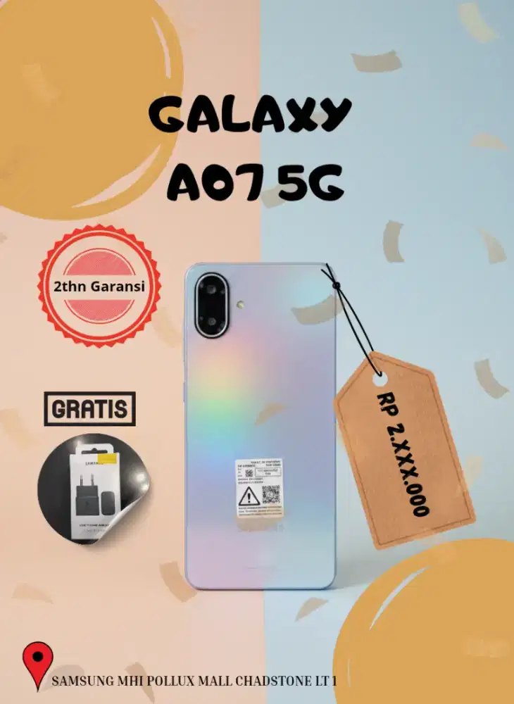 Galaxy A07 5G Garansi Resmi SEIN