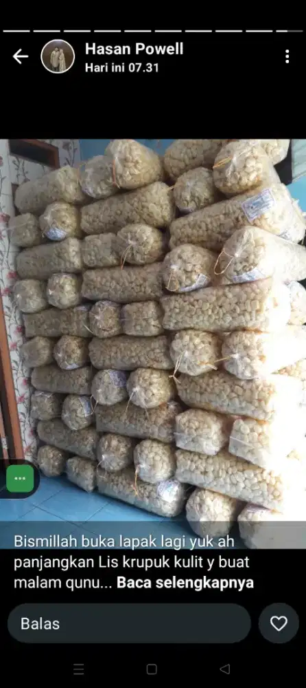 Menjual kerupuk kulit sekilo