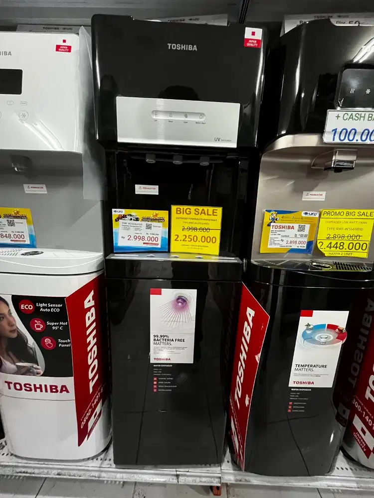 KREDIT DISPENSER TOSHIBA TANPA DP! BUNGA 0% FREE 1 CICILAN