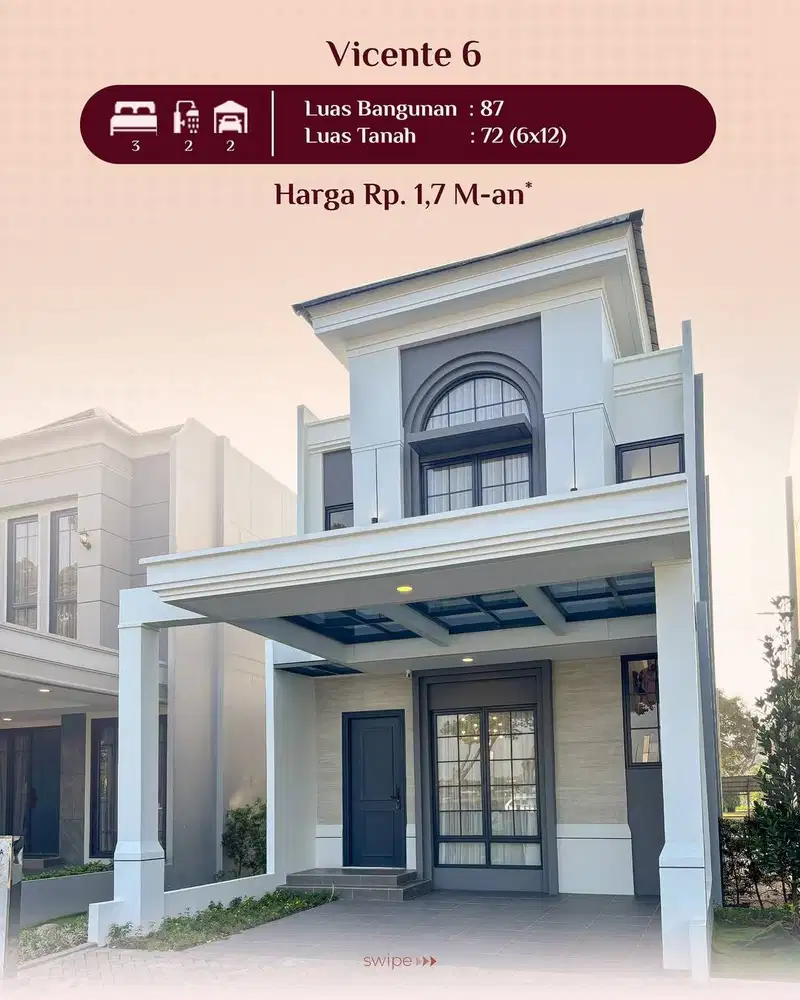 Dijual Rumah Grand Wisata Bekasi Vicente 6 At Klasika