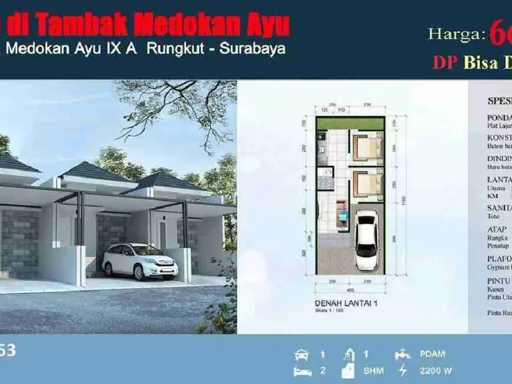 Rumah minimalis Medayu Tambak Surabaya