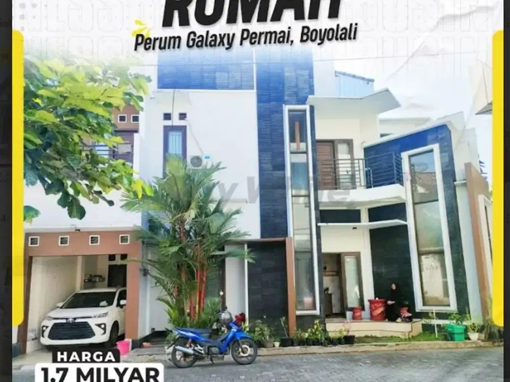 Rumah Modern 2 Lantai Full Furnished di Perum Galaxy Permai, Boyolali