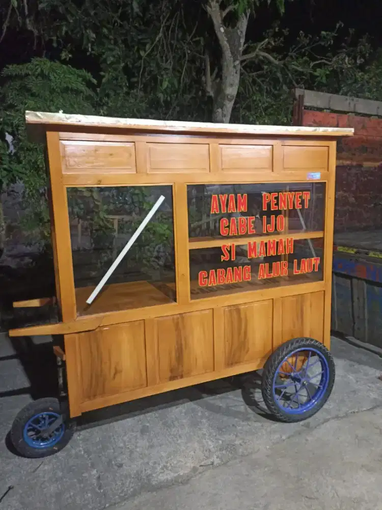 Sedia Gerobak Angkringan, Bakso Mie Ayam, Bubur, Sate, Soto, Pecel dll