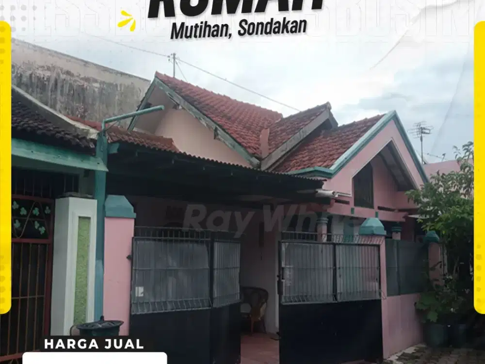 Rumah 4Kamar Strategis Siap Huni dekat Stasiun Purwosari laweyan Solo