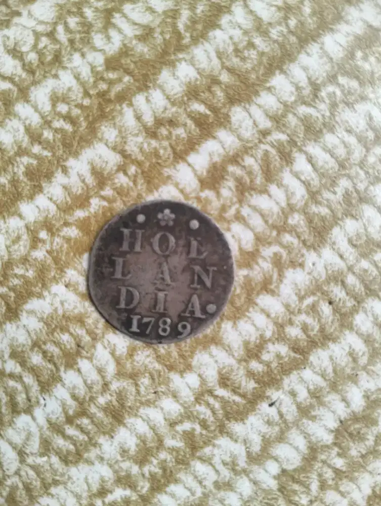 Coin kuno  kolonial Belanda tahun 1789