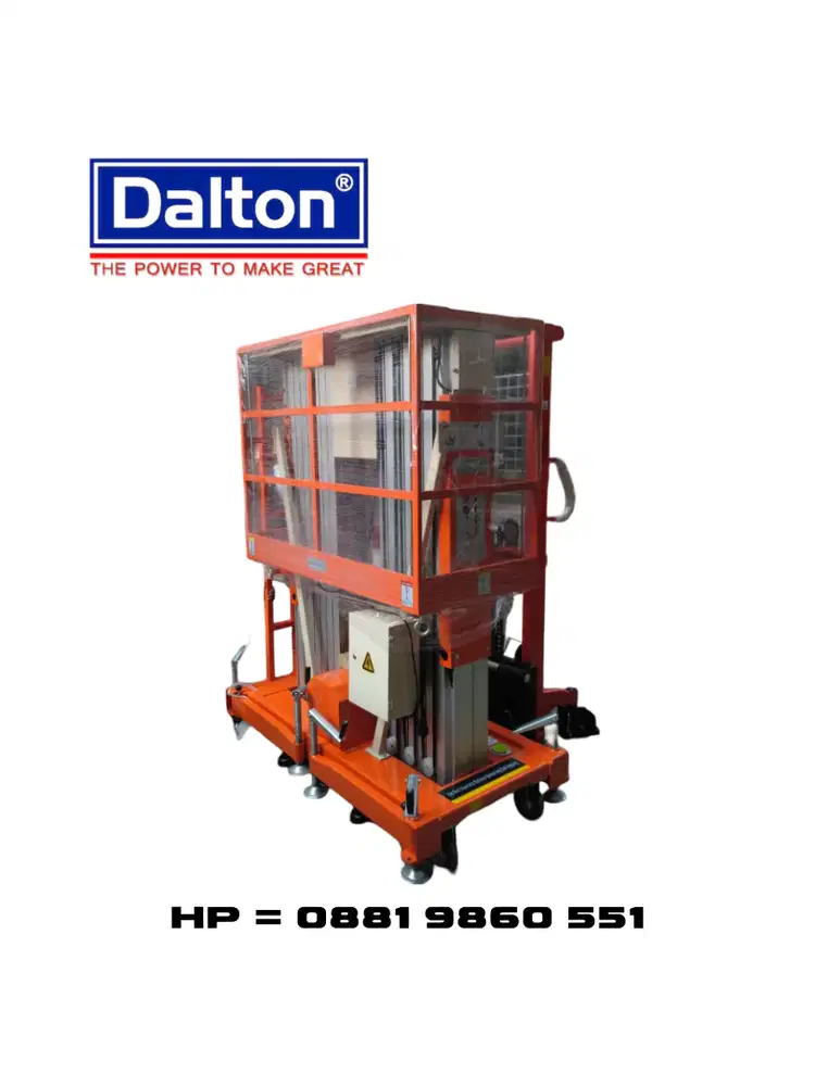 GTWY Double Mast Aluminium Lift Platform 12-2000 DALTON