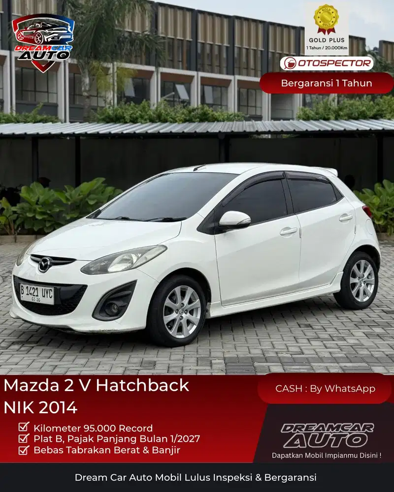 [KM95RB] Mazda 2 V Hatchback NIK 2014
