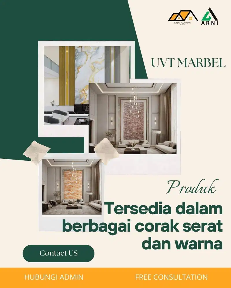 UV Marbel PVC|Dekorasi Dinding Ruang Tamu motif marmer
