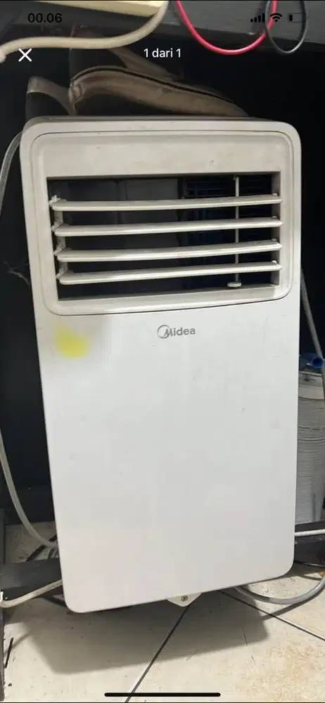 ac portable midea , jual aja dari pada kd tepakai