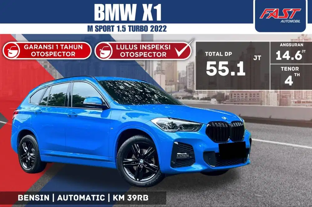 BMW X1 M SPORT 2022 PANORAMIC LOW KM.39RB & PAJAK PANJANG WARRANTY ON