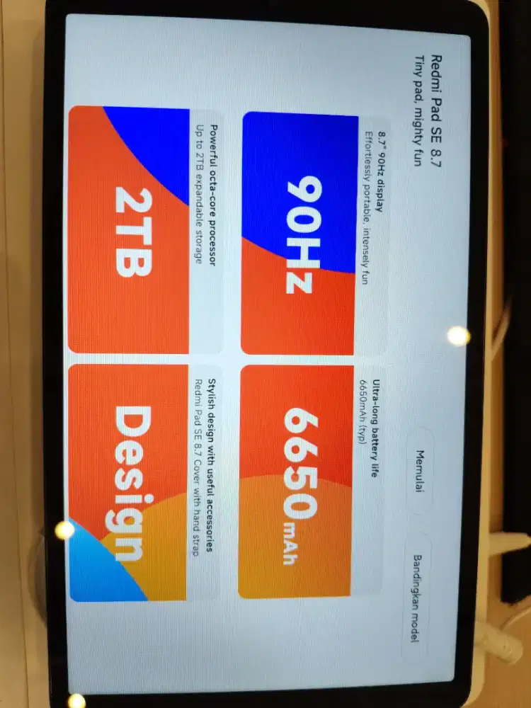 Tablet pad SE 8.7 bisa cicilan pakai KTP aja