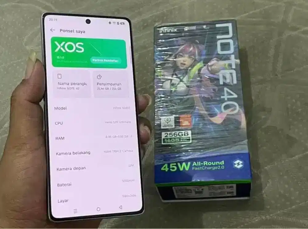 DIJUAL HP INFINIX NOTE 40 8GB+256GB