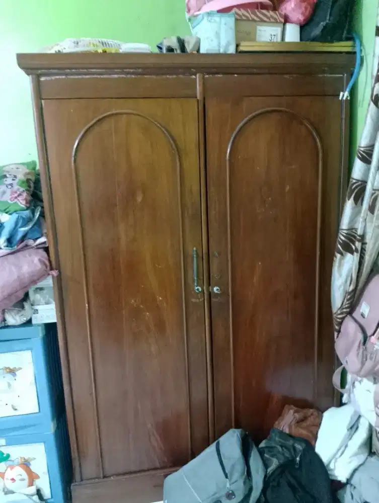 jual lemari jati 2 pintu