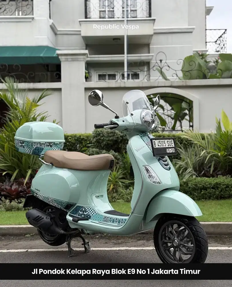 Piaggio Vespa LX Iget Batik Series 125 Th 2022 WARNA HIJAU LIKE NEW