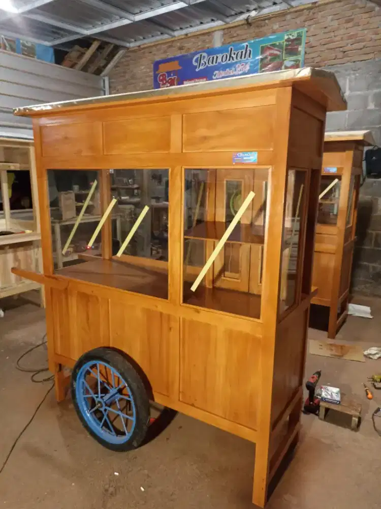 Sedia Gerobak Angkringan, Bakso Mie Ayam, Bubur, Sate, Soto, Pecel dll