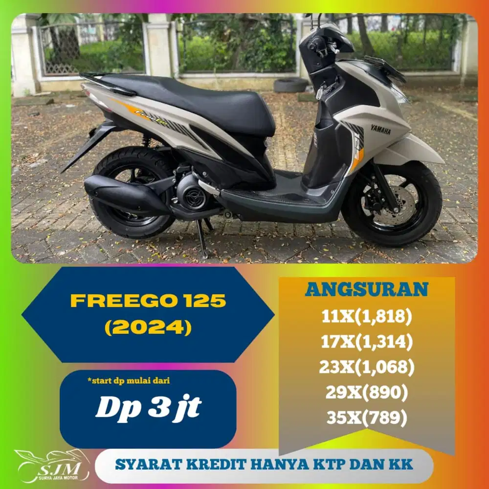 YAMAHA FREEGO 125 2024 CASH & KREDIT