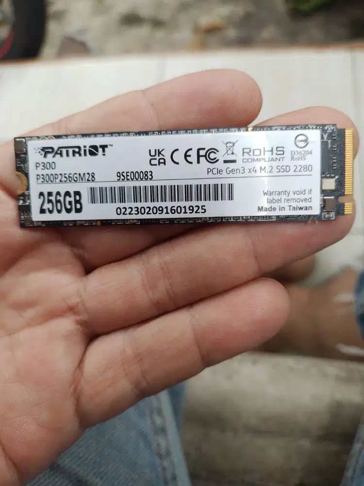 SSD Patriot P300 256GB - NVMe M2.2280 PCIe Gen3 - SSD 256 GB NVMe