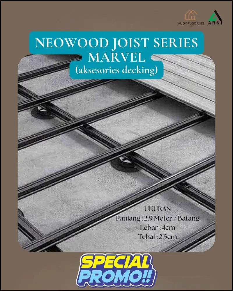Joist Premium WPC Decking Neowood by Marvel | Aksesoris Penyangga WPC