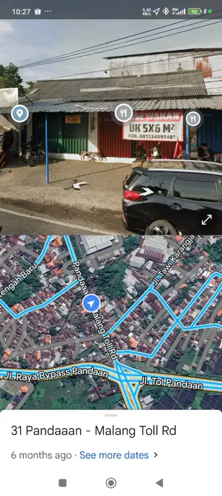 Disewakan 2 Ruko Gandeng, lokasi Strategis dekat Taman Dayu&MieGacoan