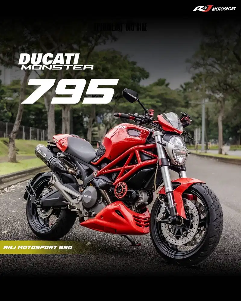 (Full Paper) Ducati Monster 795 Nik 2013 Knalpot Arrow KM 7.000an Warn