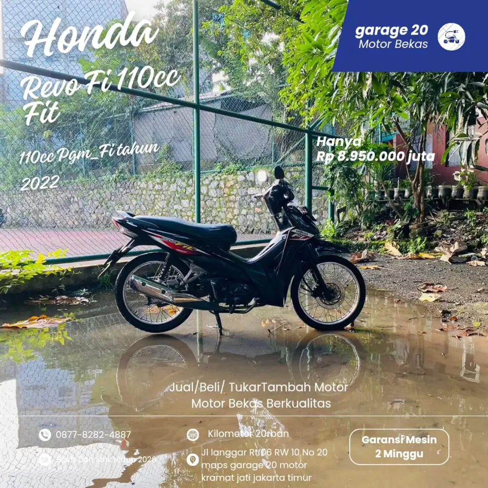 Honda Revo 110cc Pgm_fi  Tahun 2022