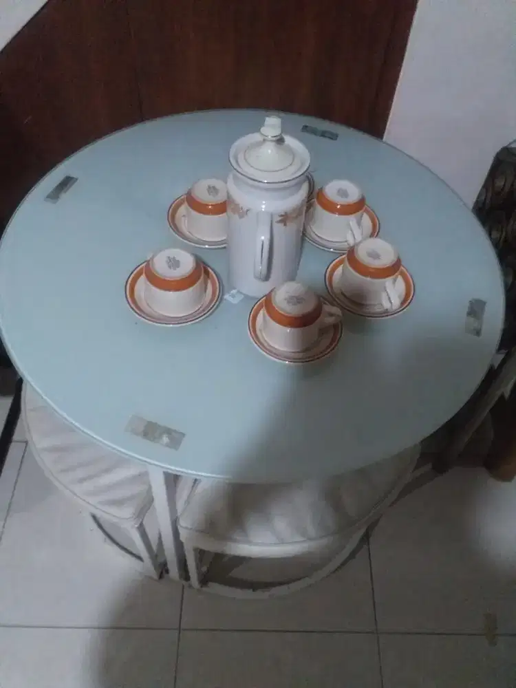 Jual Meja kaca bulat