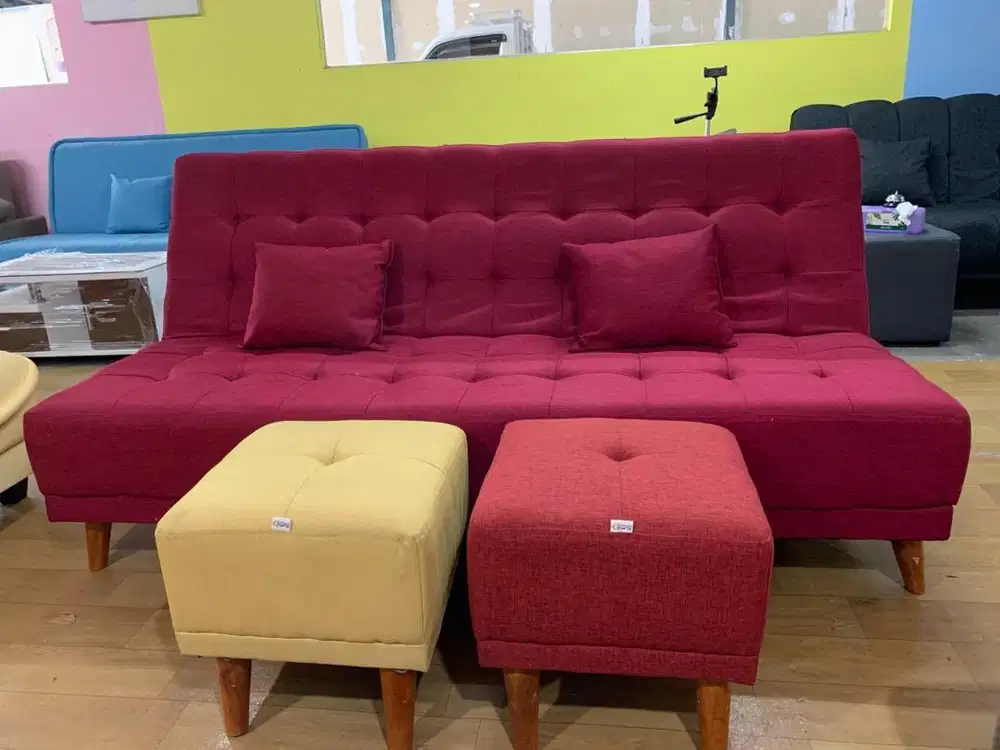 Sofa bed Davincie Free Puff ( Warna Random )