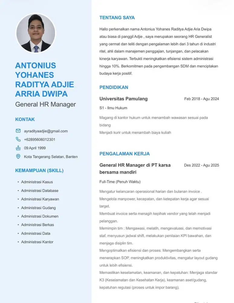 SAYA SEDANG MENCARI PEKERJAAN