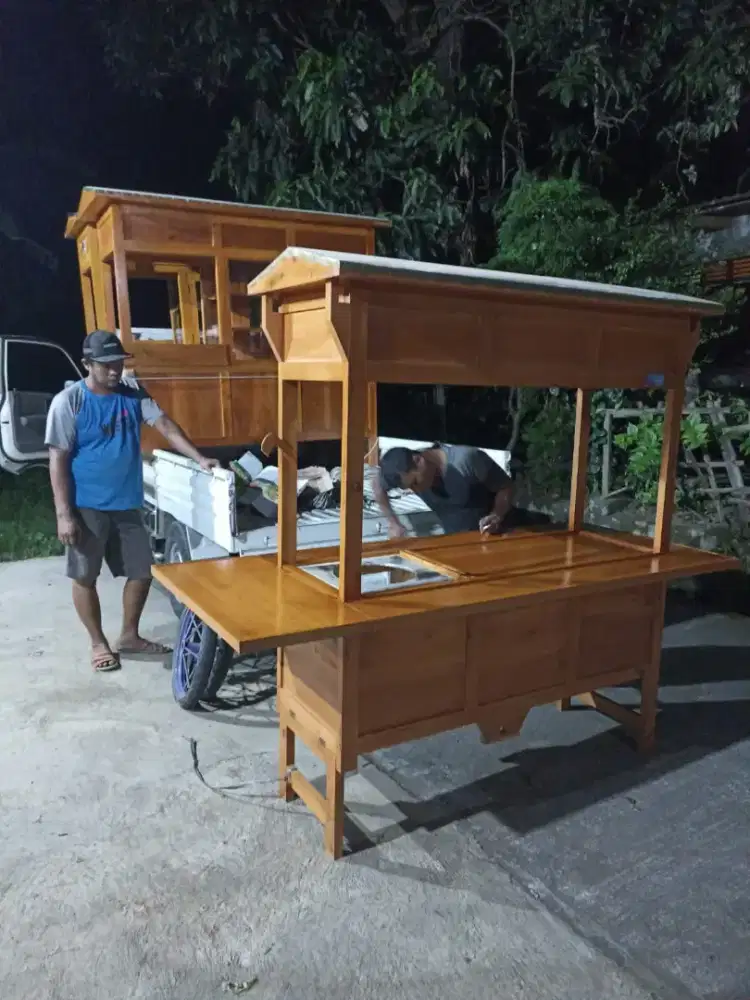 Sedia Gerobak Angkringan, Bakso Mie Ayam, Bubur, Sate, Soto, Pecel dll