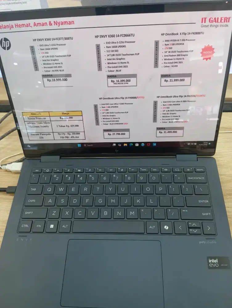 KREDIT LAPTOP HP ENVY X360 14-FC0666TU