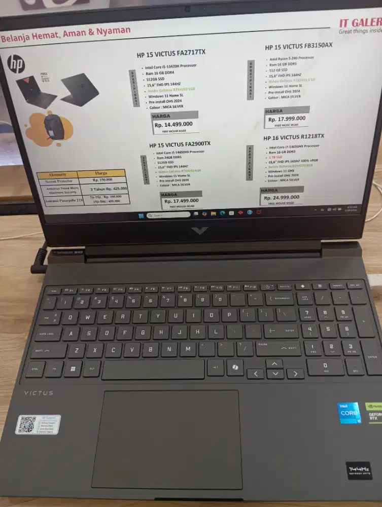 KREDIT LAPTOP HP 15 VICTUS FA2717TX