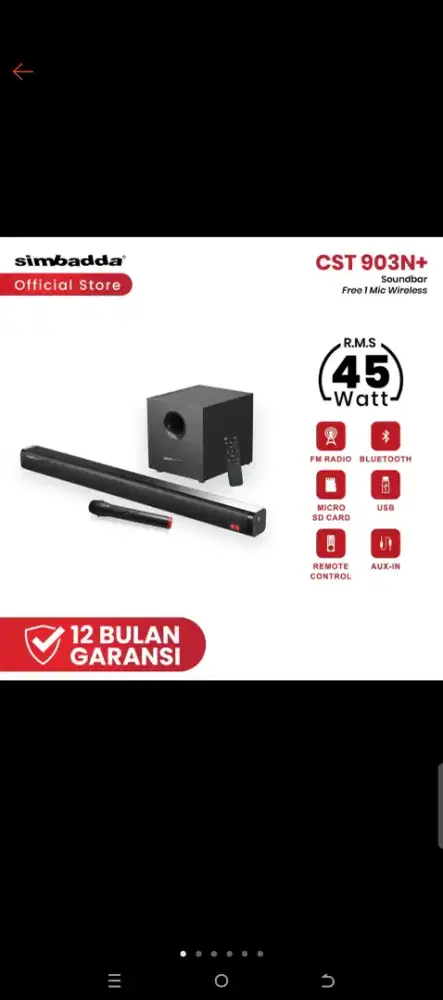 Soundbar simbada 45 W