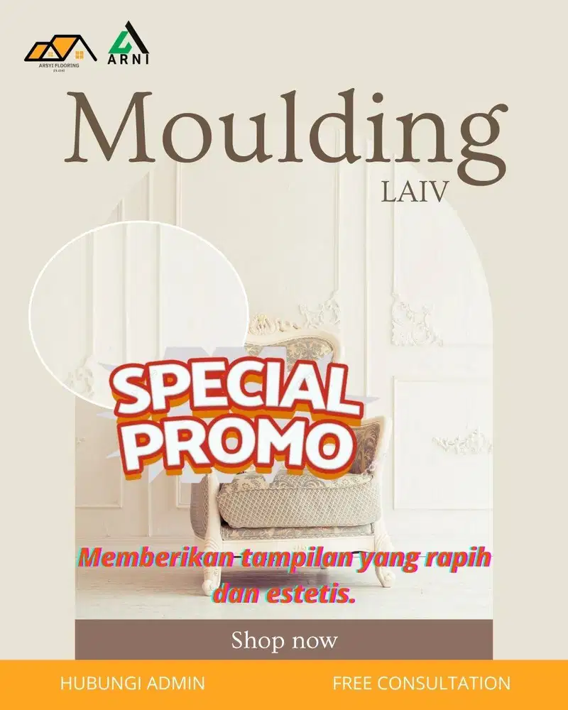 List Plafon Moulding Dinding PVC|Hiasan Dinding Estetik dan Simpel