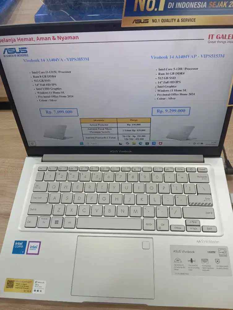 KREDIT LAPTOP ASUS Vivobook 14 A1404VA-VIPS3853M