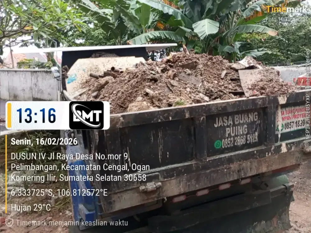 Jasa angkut puing tanah dan buang sampah