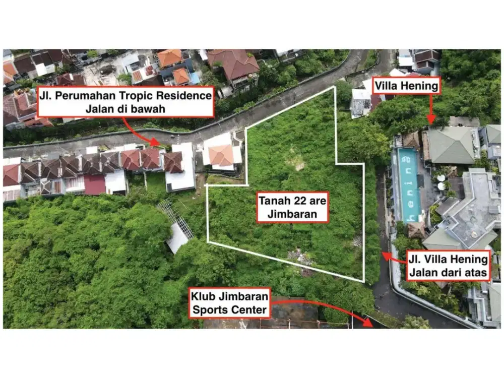 Tanah Jalan Nuansa Utama Harbour View, Bali