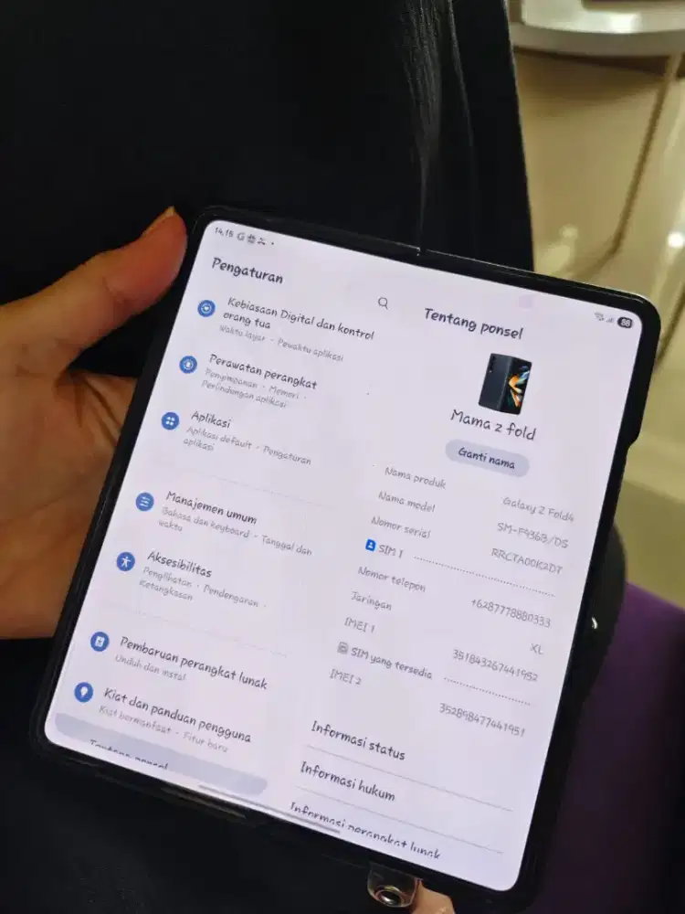 Samsung zfold4 lengkap