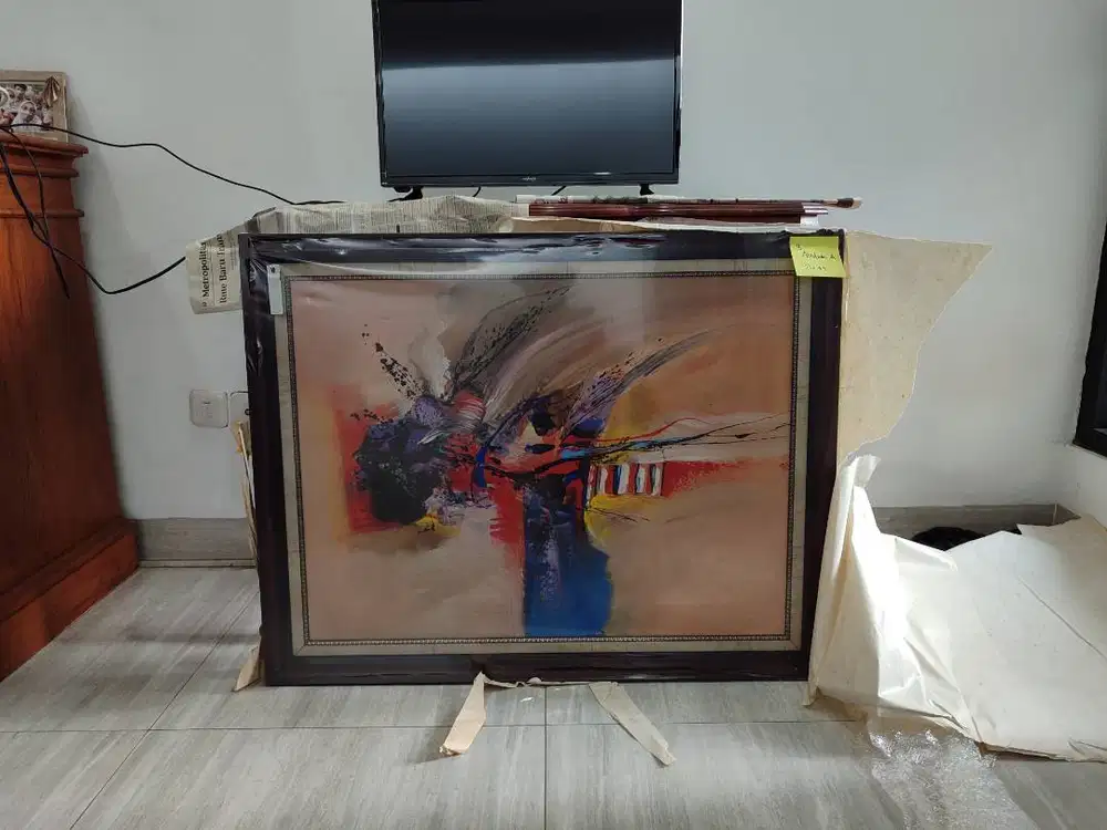 Lukisan	Abstrak A Kanvas, oil painting