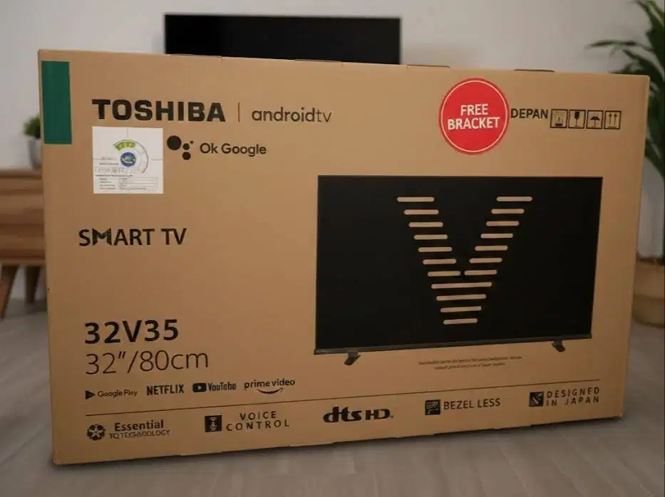 [BNIB] Toshiba 32V35 Smart TV Android 32 Inch - Baru