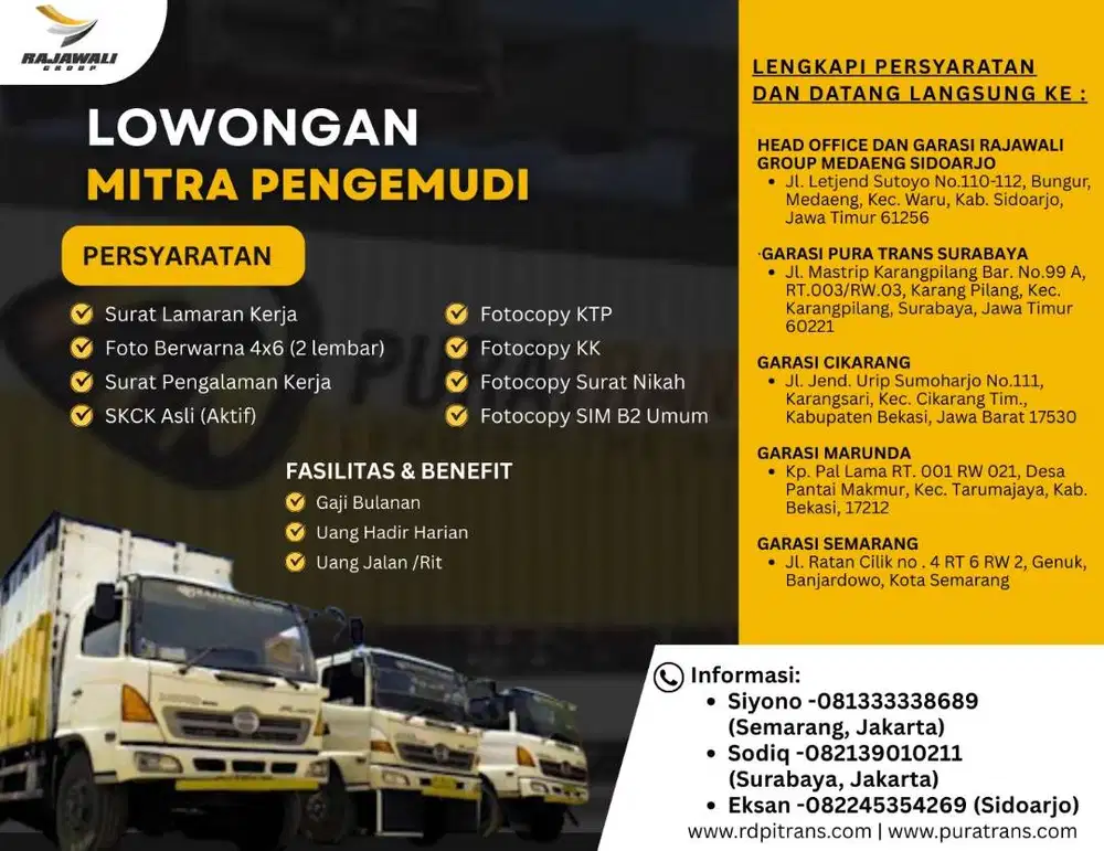 DIbutuhkan Driver SIM BII Umum